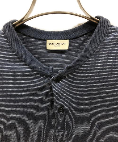 Saint Laurent Paris（サンローランパリ）Saint Laurent Paris (サンローランパリ) 半袖ポロシャツ/サンローランポロシャツ ネイビー サイズ:XSの古着・服飾アイテム