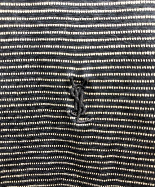 Saint Laurent Paris（サンローランパリ）Saint Laurent Paris (サンローランパリ) 半袖ポロシャツ/サンローランポロシャツ ネイビー サイズ:XSの古着・服飾アイテム