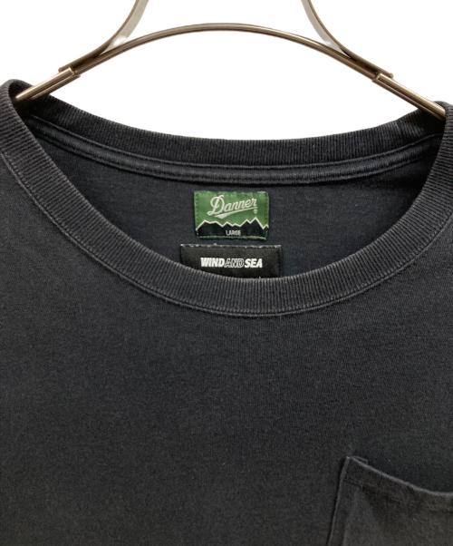 Danner（ダナー）Danner (ダナー) WIND AND SEA (ウィンダンシー) ポケットTシャツ/DannerTシャツ ブラック サイズ:Lの古着・服飾アイテム
