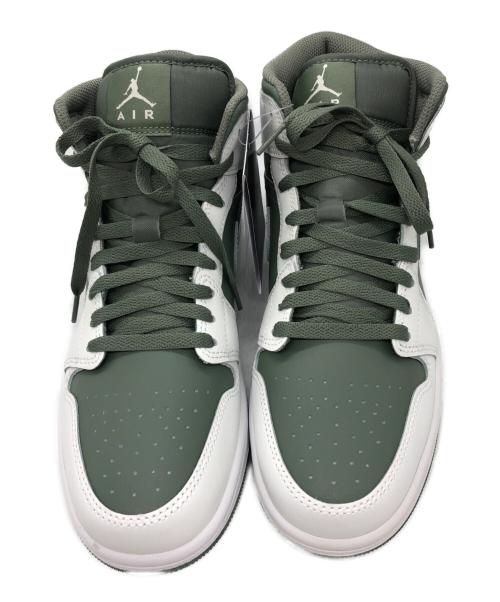 NIKE（ナイキ）NIKE (ナイキ) Air Jordan 1 Mid/NIKEスニーカー グリーン×ホワイト サイズ:26.5 未使用品の古着・服飾アイテム