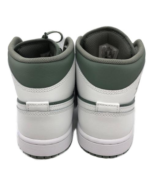 NIKE（ナイキ）NIKE (ナイキ) Air Jordan 1 Mid/NIKEスニーカー グリーン×ホワイト サイズ:26.5 未使用品の古着・服飾アイテム