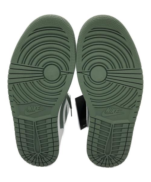 NIKE（ナイキ）NIKE (ナイキ) Air Jordan 1 Mid/NIKEスニーカー グリーン×ホワイト サイズ:26.5 未使用品の古着・服飾アイテム