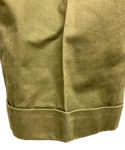 Barnstormer（バーンストーマー）BARNSTORMER (バーンストーマー) MACARTHUR 2 TUCK DRESS HERRINGBONE PANT ベージュ サイズ:Sの古着・服飾アイテム