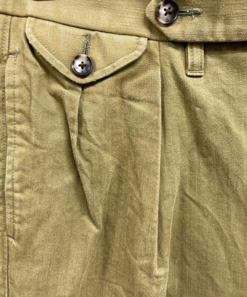 Barnstormer（バーンストーマー）BARNSTORMER (バーンストーマー) MACARTHUR 2 TUCK DRESS HERRINGBONE PANT ベージュ サイズ:Sの古着・服飾アイテム