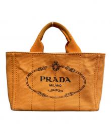PRADA（プラダ）の古着「ハンドバッグ」｜オレンジ