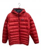 Patagoniaパタゴニア）の古着「ハイロフトダウンフーディ レッド メンズ/Patagoniaジャケット」｜レッド