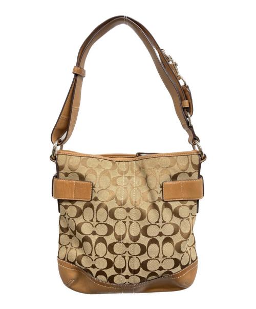 COACH（コーチ）COACH (コーチ) ショルダーバッグ ベージュの古着・服飾アイテム