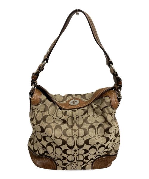 COACH（コーチ）COACH (コーチ) ワンショルダーバッグ ベージュの古着・服飾アイテム
