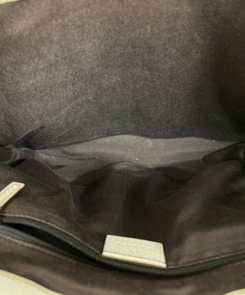 GUCCI（グッチ）GUCCI (グッチ) GGキャンバストートバッグ ホワイト×ベージュの古着・服飾アイテム