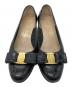 Salvatore Ferragamo (サルヴァトーレ フェラガモ) 型押しパンプス ブラック サイズ:SIZE 4 1/2：5000円