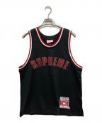 SUPREME×MITCHELL & NESSシュプリーム×ミッチェルアンドネス）の古着「Basketball Jersey/Supremeカットソー」｜ブラック