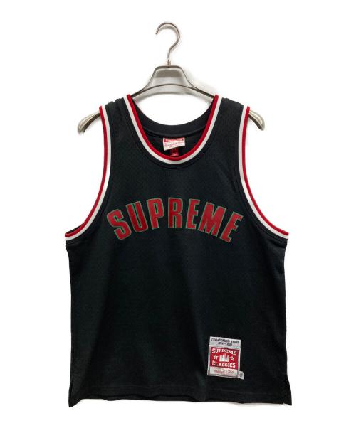 SUPREME（シュプリーム）Supreme (シュプリーム) MITCHELL & NESS (ミッチェルアンドネス) Basketball Jersey/Supremeカットソー ブラック サイズ:Mの古着・服飾アイテム