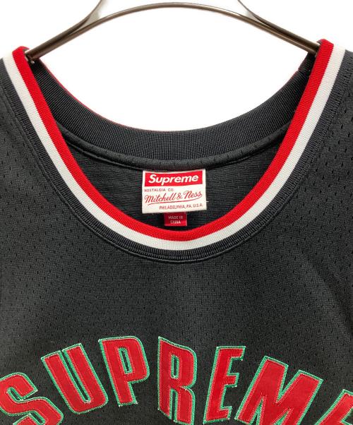 SUPREME（シュプリーム）Supreme (シュプリーム) MITCHELL & NESS (ミッチェルアンドネス) Basketball Jersey/Supremeカットソー ブラック サイズ:Mの古着・服飾アイテム
