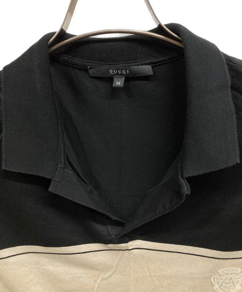 GUCCI（グッチ）GUCCI (グッチ) ポロシャツ ブラック サイズ:Mの古着・服飾アイテム