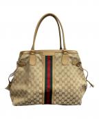 GUCCIグッチ）の古着「トートバッグ/GUCCIバッグ」｜ベージュ