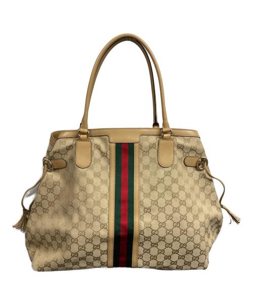 GUCCI（グッチ）GUCCI (グッチ) トートバッグ/GUCCIバッグ ベージュの古着・服飾アイテム