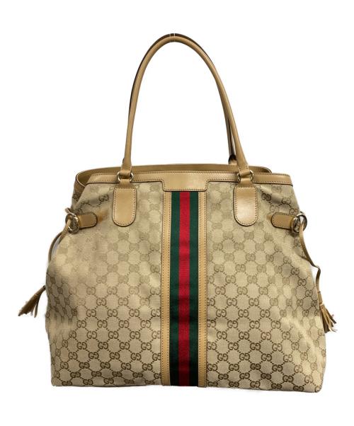 GUCCI（グッチ）GUCCI (グッチ) トートバッグ/GUCCIバッグ ベージュの古着・服飾アイテム