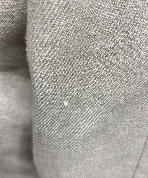 UNITED ARROWS TOKYO（ユナイテッドアローズトウキョウ）UNITED ARROWS TOKYO (ユナイテッドアローズトウキョウ) パイピングVノーカラージャケット ベージュ サイズ:Mの古着・服飾アイテム