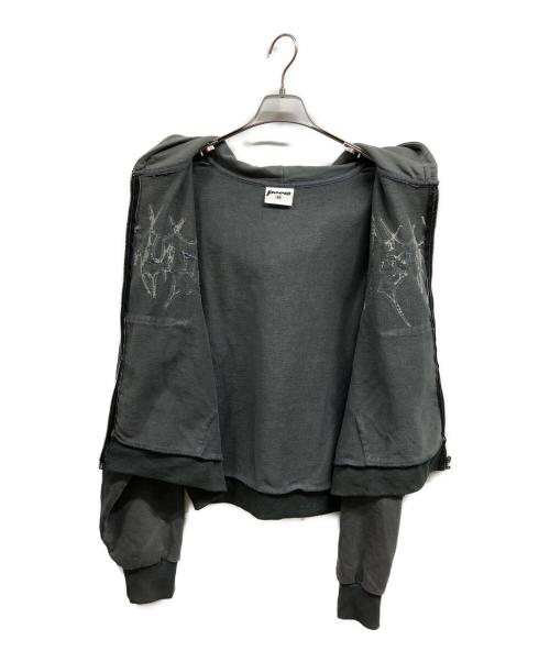 PUMPED（パンプト）PUMPED (パンプト) ジップパーカー グレー サイズ:Mの古着・服飾アイテム