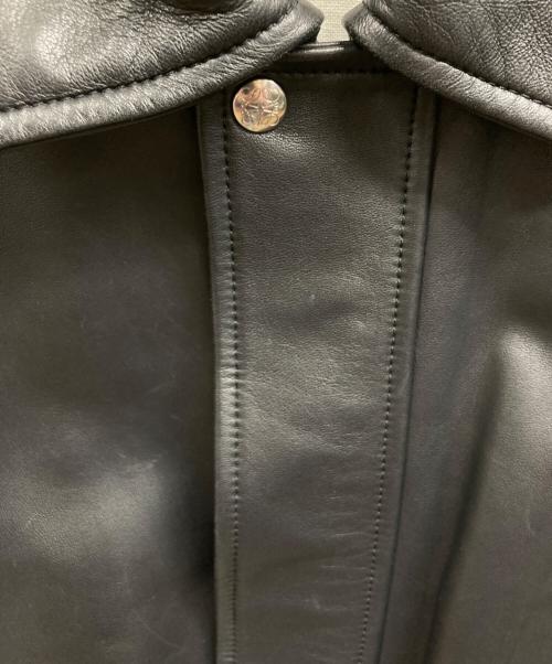 LOEWE（ロエベ）LOEWE (ロエベ) A2-TYPE Leather Jacket ブラウン サイズ:44の古着・服飾アイテム