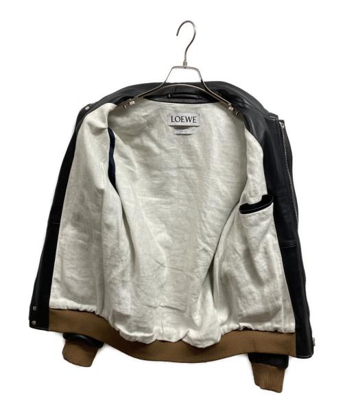 LOEWE（ロエベ）LOEWE (ロエベ) A2-TYPE Leather Jacket ブラウン サイズ:44の古着・服飾アイテム