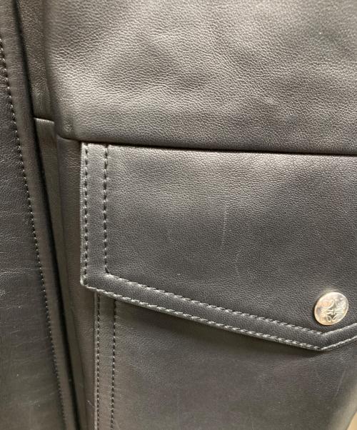 LOEWE（ロエベ）LOEWE (ロエベ) A2-TYPE Leather Jacket ブラウン サイズ:44の古着・服飾アイテム