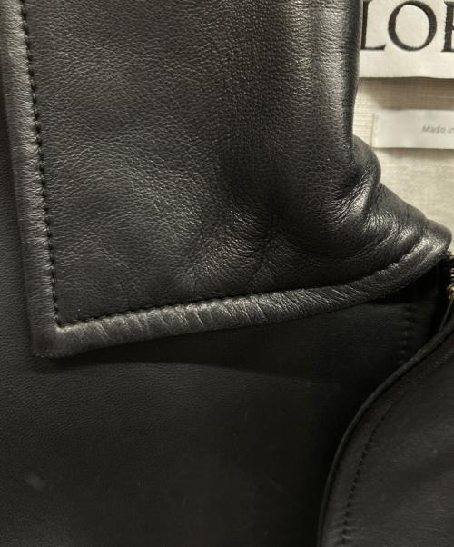 LOEWE（ロエベ）LOEWE (ロエベ) A2-TYPE Leather Jacket ブラウン サイズ:44の古着・服飾アイテム