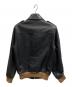 LOEWE (ロエベ) A2-TYPE Leather Jacket ブラウン サイズ:44：100000円