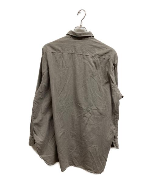 COMOLI（コモリ）COMOLI (コモリ) ヨリ杢ワークシャツ グレー サイズ:2の古着・服飾アイテム