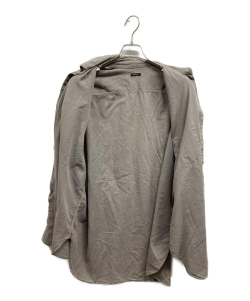 COMOLI（コモリ）COMOLI (コモリ) ヨリ杢ワークシャツ グレー サイズ:2の古着・服飾アイテム
