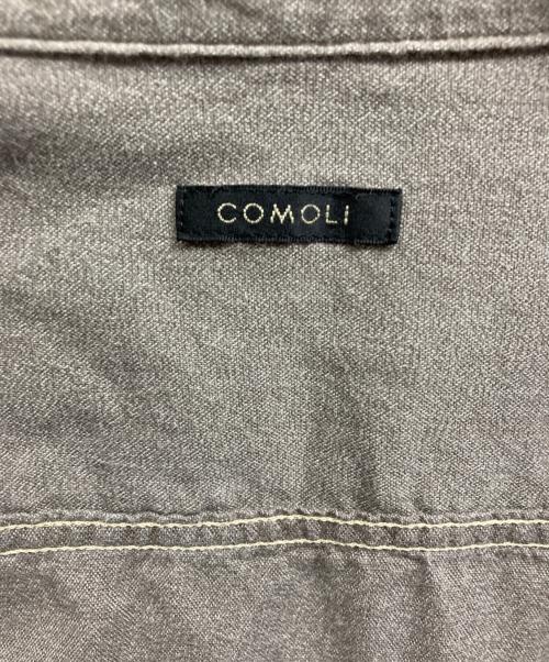 COMOLI（コモリ）COMOLI (コモリ) ヨリ杢ワークシャツ グレー サイズ:2の古着・服飾アイテム