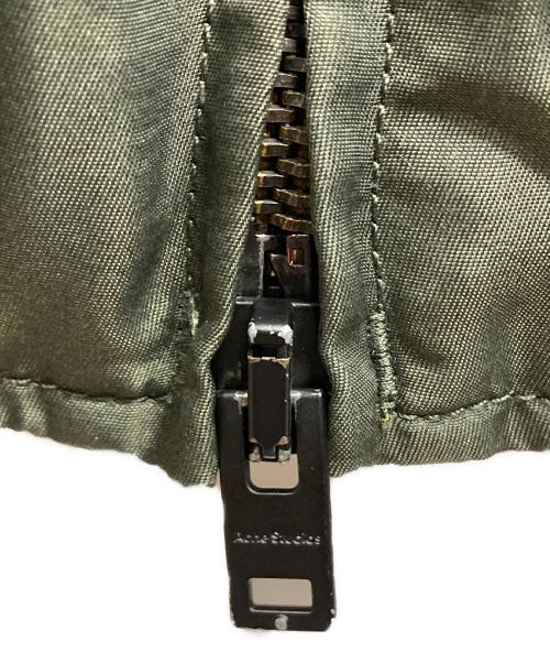 Acne studios（アクネ ストゥディオズ）Acne studios (アクネ ストゥディオズ) サテンボンバージャケット グリーン サイズ:46の古着・服飾アイテム