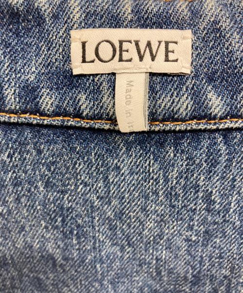 LOEWE（ロエベ）LOEWE (ロエベ) アナグラムデニムオーバーシャツ インディゴ サイズ:48の古着・服飾アイテム