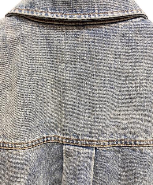 LOEWE（ロエベ）LOEWE (ロエベ) アナグラムデニムオーバーシャツ インディゴ サイズ:48の古着・服飾アイテム
