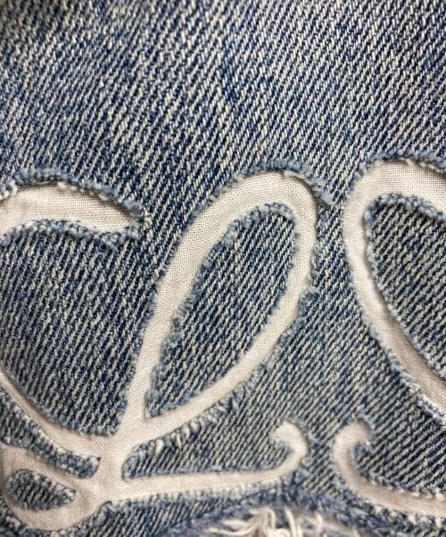 LOEWE（ロエベ）LOEWE (ロエベ) アナグラムデニムオーバーシャツ インディゴ サイズ:48の古着・服飾アイテム