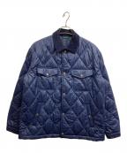 LACOSTEラコステ）の古着「コーデュロイカラーキルティングジャケット」｜ネイビー