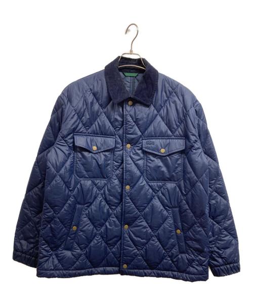 LACOSTE（ラコステ）LACOSTE (ラコステ) コーデュロイカラーキルティングジャケット ネイビー サイズ:MLの古着・服飾アイテム