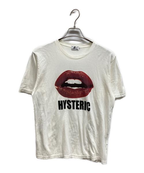 Hysteric Glamour（ヒステリックグラマー）Hysteric Glamour (ヒステリックグラマー) ＬＩＰＳ プリント Ｔシャツ ホワイト サイズ:Mの古着・服飾アイテム