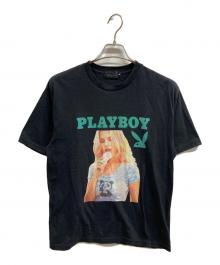 PLAY BOY×Hysteric Glamour（プレイボーイ×ヒステリックグラマー）の古着「ASHLEY & PANDA Tシャツ」｜ブラック