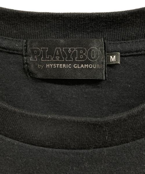 PLAY BOY（プレイボーイ）PLAY BOY (プレイボーイ) Hysteric Glamour (ヒステリックグラマー) ASHLEY & PANDA Tシャツ ブラック サイズ:Mの古着・服飾アイテム