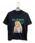 PLAY BOY（プレイボーイ）の古着「ASHLEY & PANDA Tシャツ」｜ブラック