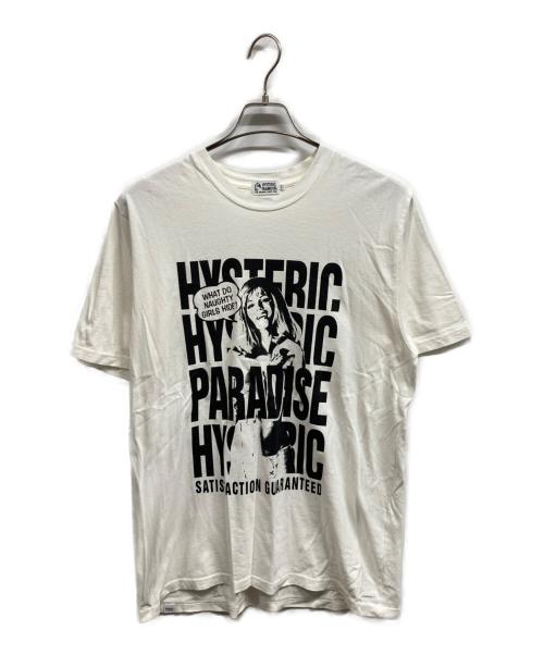 Hysteric Glamour（ヒステリックグラマー）Hysteric Glamour (ヒステリックグラマー) プリントTシャツ/Hysteric GlamourTシャツ ホワイト サイズ:Lの古着・服飾アイテム