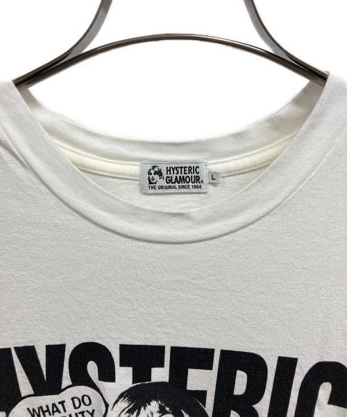 Hysteric Glamour（ヒステリックグラマー）Hysteric Glamour (ヒステリックグラマー) プリントTシャツ/Hysteric GlamourTシャツ ホワイト サイズ:Lの古着・服飾アイテム