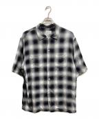 TOWN CRAFTタウンクラフト）の古着「復刻オンブレ半袖シャツ/TOWN CRAFTシャツ」｜ブラック