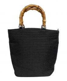 GUCCI（グッチ）の古着「バンブートートバッグ/GUCCIバッグ」｜ブラック