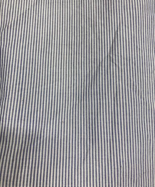 COMOLI（コモリ）COMOLI (コモリ) SILK STRIPE PULLOVER SHIRT/COMOLIシャツ ブルー サイズ:2の古着・服飾アイテム