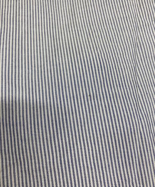 COMOLI（コモリ）COMOLI (コモリ) SILK STRIPE PULLOVER SHIRT/COMOLIシャツ ブルー サイズ:2の古着・服飾アイテム