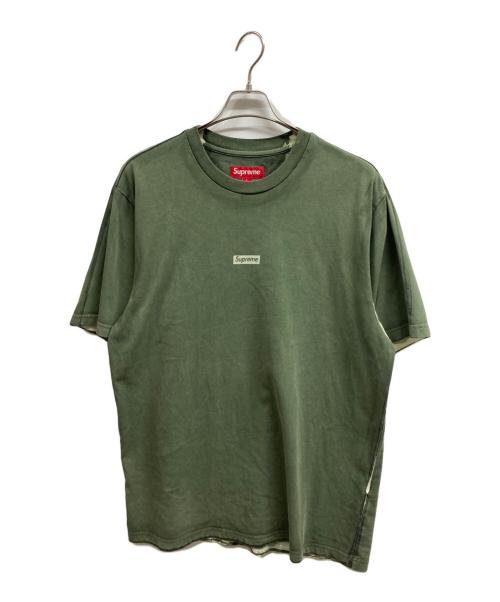 SUPREME（シュプリーム）SUPREME (シュプリーム) Overprint Small Box S/S Top グリーン サイズ:Lの古着・服飾アイテム