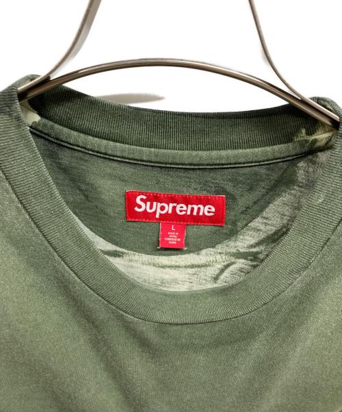 SUPREME（シュプリーム）SUPREME (シュプリーム) Overprint Small Box S/S Top グリーン サイズ:Lの古着・服飾アイテム