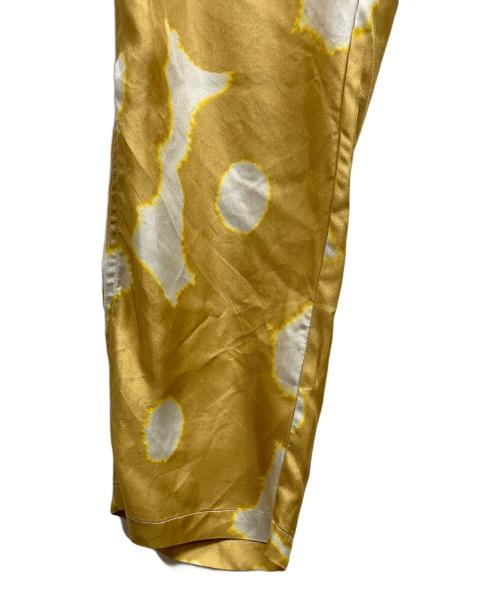 BANANATIME（バナナタイム）BANANATIME (バナナタイム) シルク総柄パンツ イエロー サイズ:Sの古着・服飾アイテム